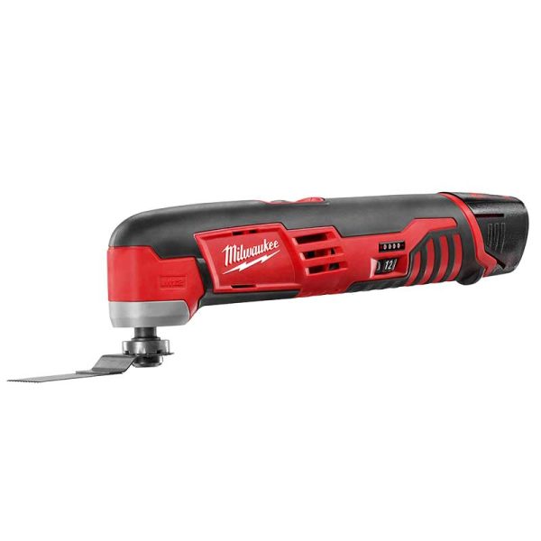 Sierra multiherramienta multicortadora inalámbrica a batería 12V M12 Milwaukee 2426-159 A (con 1 cargador y 1 batería)