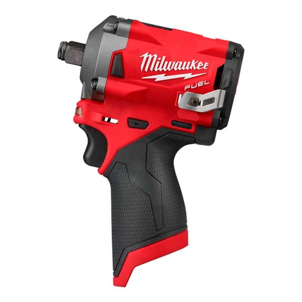 Llave de impacto corta inalámbrica a batería 12V M12 FUEL Milwaukee 2555-20 1/2”(12.7mm) 339Nm (no incluye batería ni cargador) - Imagen 2