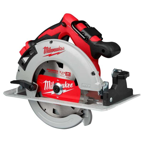 Sierra Circular inalámbrica de mano a Batería 18V M18 Brushless Milwaukee 2631-20 7-1/4"(185mm) (no incluye batería ni cargador)