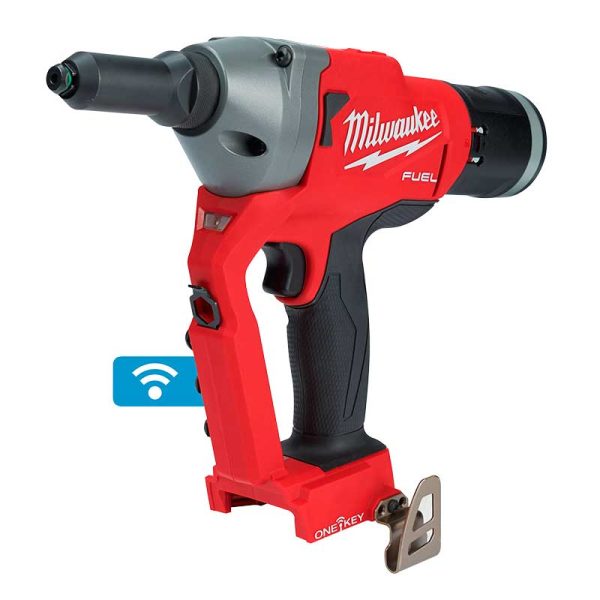 Remachadora inalámbrica a batería 18V M18 FUEL Milwaukee 2660-20 1/4”(6.35mm) con ONE-KEY (no incluye batería ni incluye cargador)