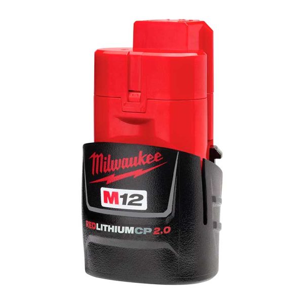 Batería de litio 12V 2.0Ah Milwaukee 48-11-2420 M12 REDLITHIUM CP2.0