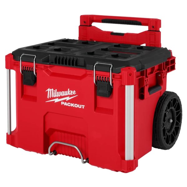 Caja de herramientas con ruedas con asa contraíble PACKOUT Milwaukee 48-22-8427 250lbs(113.40kg)