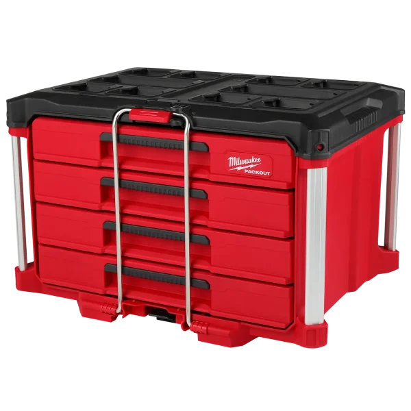 Caja de herramientas con 4 cajones PACKOUT Milwaukee 48-22-8444 50lbs(22.68kg)