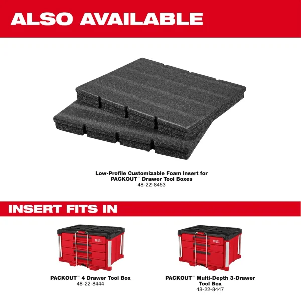 Caja de herramientas con 4 cajones PACKOUT Milwaukee 48-22-8444 50lbs(22.68kg) - Imagen 5