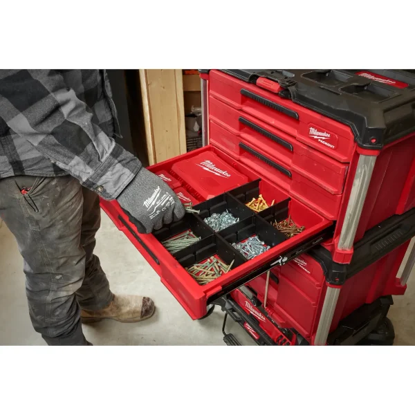 Caja de herramientas con 4 cajones PACKOUT Milwaukee 48-22-8444 50lbs(22.68kg) - Imagen 10