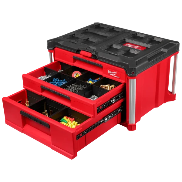 Caja de herramientas con 3 cajones de profundidad múltiple PACKOUT Milwaukee 48-22-8447 50lbs(22.68kg) - Imagen 5