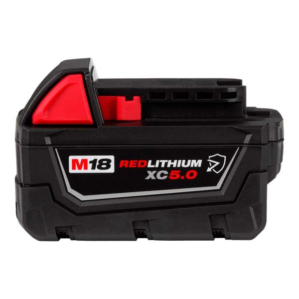 Batería de litio 18V 5.0Ah Resistente Milwaukee 48-11-1850R M18 REDLITHIUM XC5.0 - Imagen 2