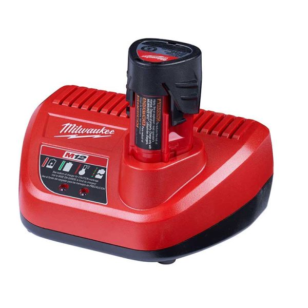 Cargador para Baterías de Litio 12V M12 Milwaukee 48-2459A - Imagen 2