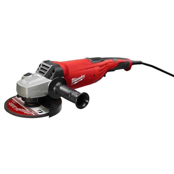 Amoladora angular eléctrica Milwaukee 6086-59A 180mm(7”) 2200w 8500rpm 220v con interruptor gatillo