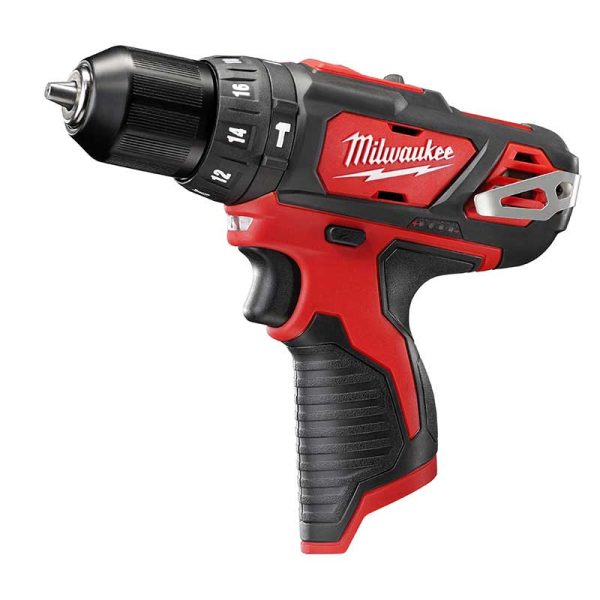 Taladro con percutor Atornillador a Batería 12V M12 Milwaukee 2408-20 3/8”(10mm) (no incluye batería ni cargador)