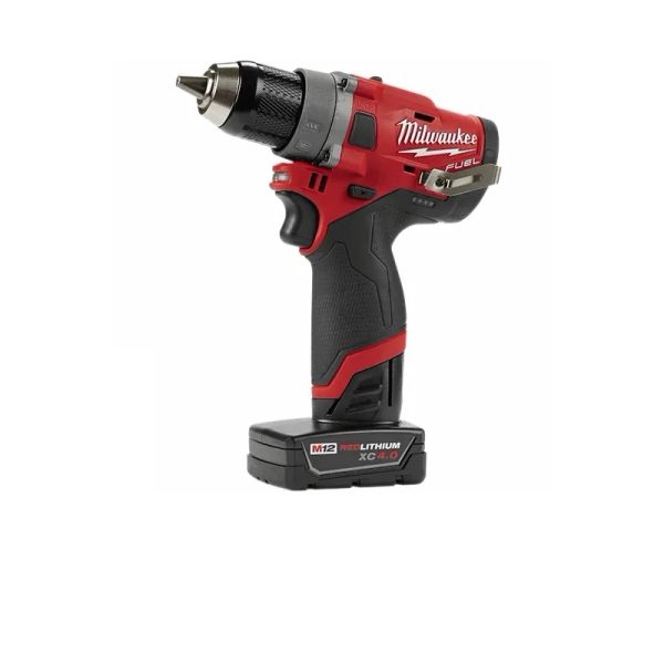 Taladro Atornillador a Batería 12V M12 FUEL Milwaukee 2503-259A 1/2”(13mm) 39Nm con maletín (incluye un cargador y baterías de 2Ah y 4Ah) - Imagen 2