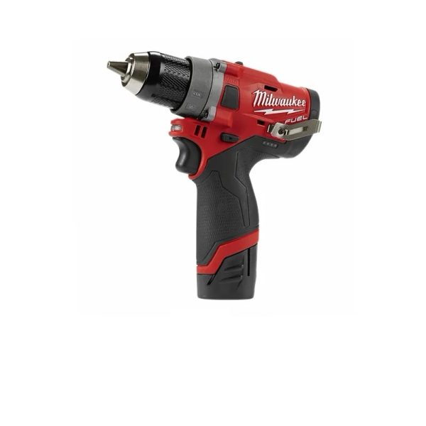 Taladro Atornillador a Batería 12V M12 FUEL Milwaukee 2503-259A 1/2”(13mm) 39Nm con maletín (incluye un cargador y baterías de 2Ah y 4Ah) - Imagen 3