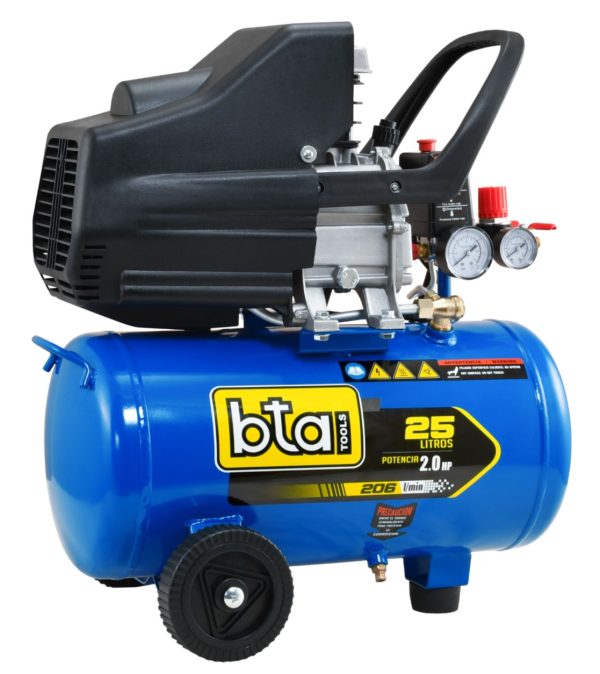 Compresor de aire eléctrico monofásico mando directo Bta Tools D-CA1-25-6 25lts 2hp 220V