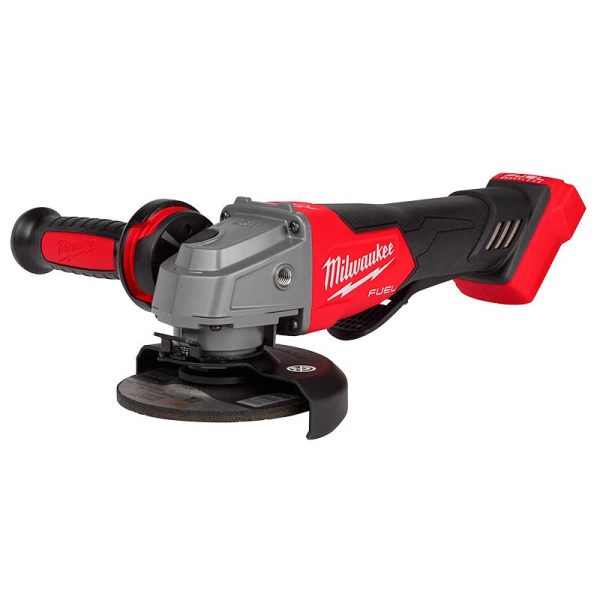 Amoladora angular inalámbrica a batería 18V M18 FUEL Milwaukee 2880-20 115mm(4-1/2”) con interruptor paleta (no incluye batería ni cargador)