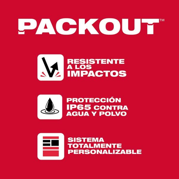 Organizador compacto de perfil bajo PACKOUT Milwaukee 48-22-8436 - Imagen 6