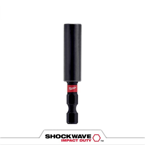 Adaptador Alargue Porta Punta magnético 61mm SHOCKWAVE Milwaukee 48-32-4502 para Puntas de impacto para Atornilladora Enc Hex 6.35mm(1/4”) - Imagen 3