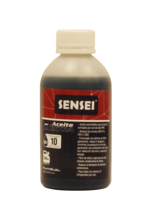 Aceite semi-sintetico para motores 2T Sensei 2T EXTRA Botella 200cc