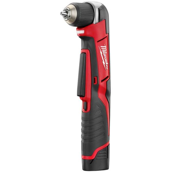 Taladro Atornillador angular recto a Batería 12V M12 Milwaukee 2415-159A 10mm(3/8") (incluye un cargador M12 y una batería 2.0Ah)