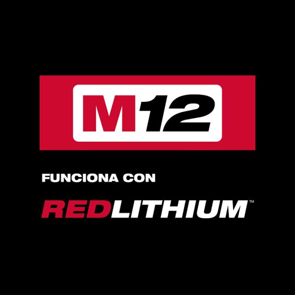 Taladro Atornillador angular recto a Batería 12V M12 Milwaukee 2415-159A 10mm(3/8") (incluye un cargador M12 y una batería 2.0Ah) - Imagen 4