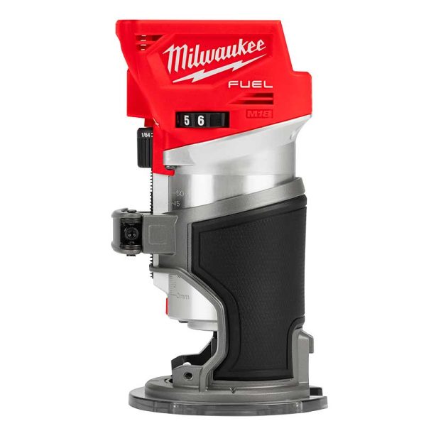 Fresadora rebajadora Router Tupi compacta a Batería 18V M18 FUEL Milwaukee 2723-20 6.35mm(1/4")(no incluye batería ni cargador) - Imagen 3