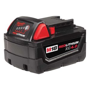 Batería de litio 18V 4.0Ah Milwaukee 48-11-1840 M18 REDLITHIUM XC4.0 con capacidad extendida