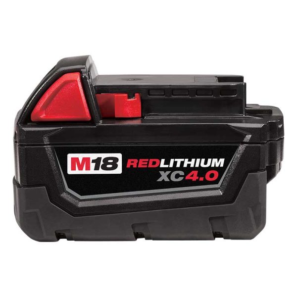 Batería de litio 18V 4.0Ah Milwaukee 48-11-1840 M18 REDLITHIUM XC4.0 con capacidad extendida - Imagen 2