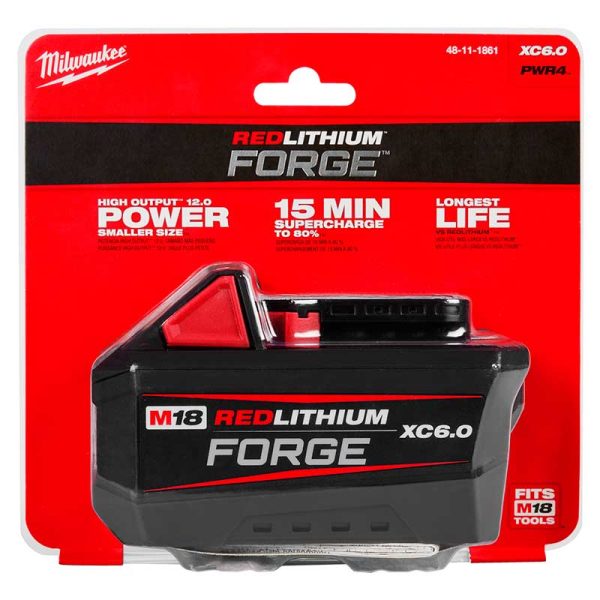 Batería de litio 18V 6.0Ah Milwaukee 48-11-1861 M18 REDLITHIUM FORGE XC6.0 - Imagen 5
