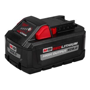 Batería de litio 18V 8.0Ah HD Milwaukee 48-11-1880 XC8.0 M18 REDLITHIUM HIGH OUTPUT