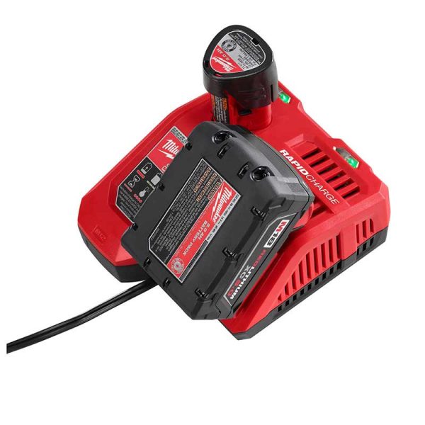 Cargador doble rápido para Baterías de Litio 18V M18 y 12V M12 Milwaukee 48-2259A - Imagen 3