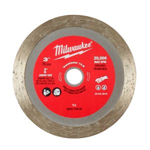 Disco Hoja de corte Diamantado continuo Milwaukee 49-94-3010 de 3"(76mm) para modelo 2522-20 (1 unidad por blíster)