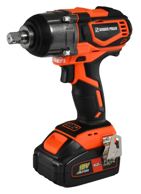 Llave de impacto inalámbrica a Batería 18V Brushless Dowen Pagio LIBB18I 1/2”(12.7mm) 520Nm 9993136 con maletín (incluye 1 batería 4.0Ah y 1 cargador)