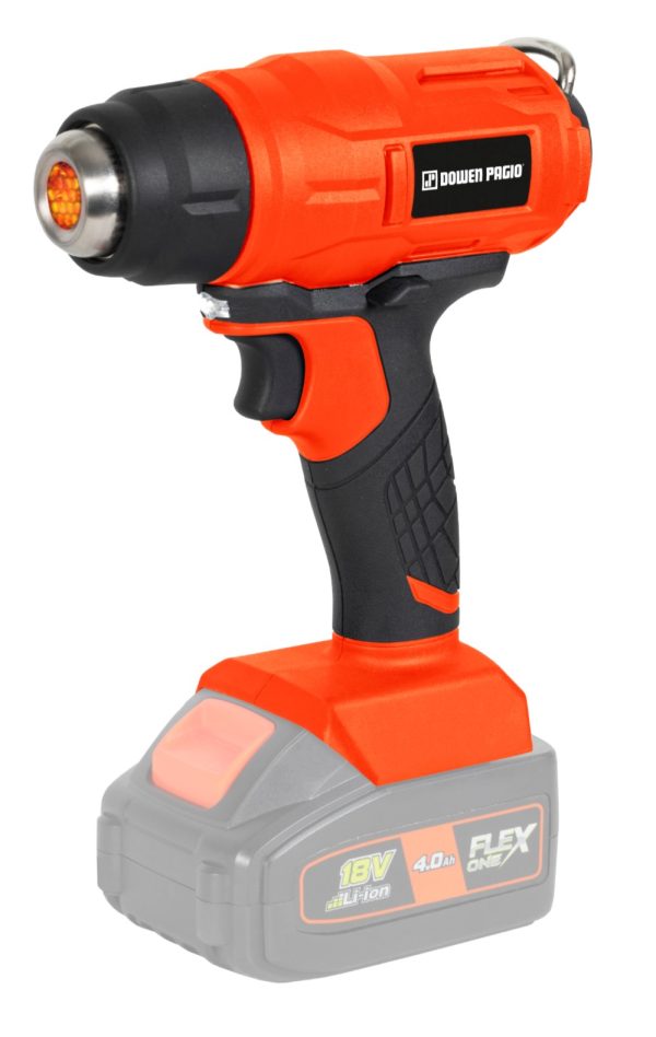 Pistola de Calor Aire Caliente inalámbrica a Batería 18V Dowen Pagio PACB18P 500°C 9993193 (no incluye batería ni cargador)
