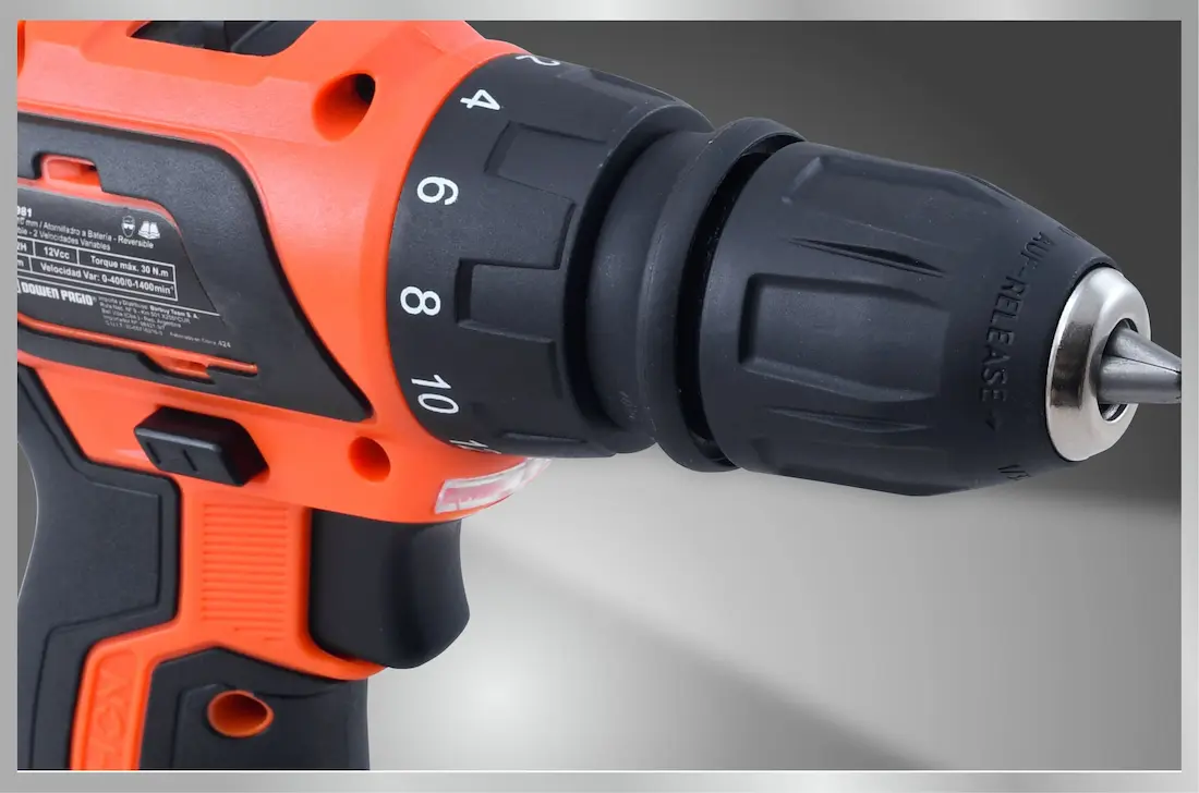 Taladro Atornillador a Batería 12V Dowen Pagio TAB12H 10mm 1/4” 9992981 (con maletín, puntas, 1 batería y 1 cargador) - Imagen 6