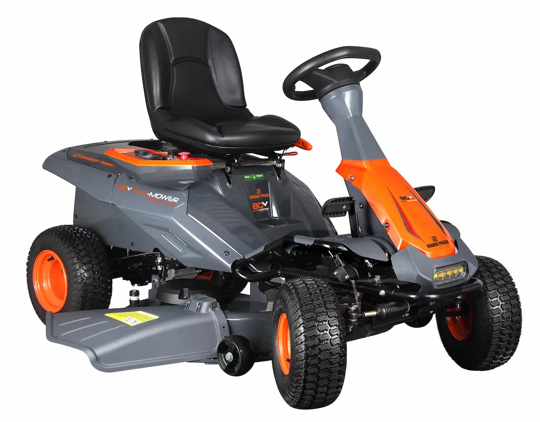 Tractor cortacesped a bateria Dowen Pagio Evo-Mower MT3880 80V con descarga lateral