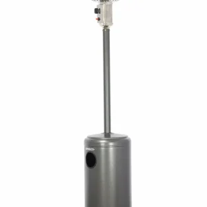Estufa hongo Philco modelo 94PZGB2024AP color gris oscuro para exterior.